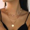 Gold Layered Necklace for Women Stocking Stuffers for Women Paperclip