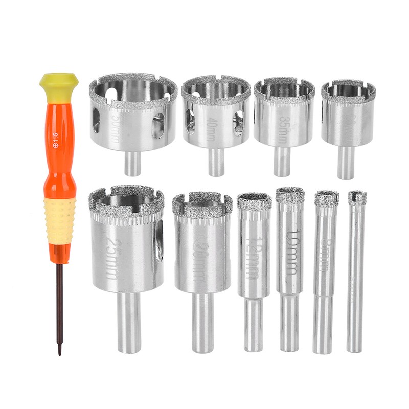Hole Saw Set Diamond Drill Bits for Ceramic Tile Fiberglass