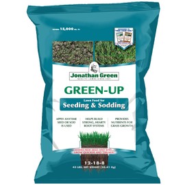 Jonathan Green (11543) Green-Up Lawn Food for Seeding & Sodding - 12-18-8 Grass Fertilizer (15,000 Sq. Ft.)