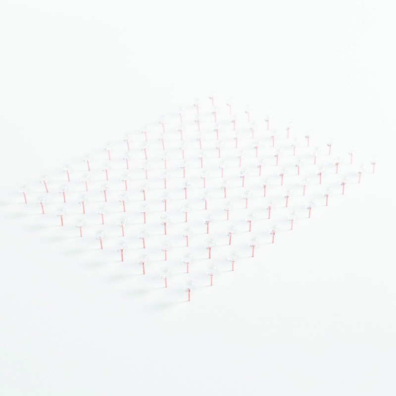 U Brands Sphere Push Pins, Clear Head with Rose Gold