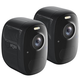 Dzees 4MP Outdoor Camera Wireless with Magnetic Mount Battery Powered Security Camera Outdoor for Home Security, 2.4Ghz WiFi/AI Motion Detection/2-Way Talk/4MP Color Night Vision/IP66/Cloud-2-Pack