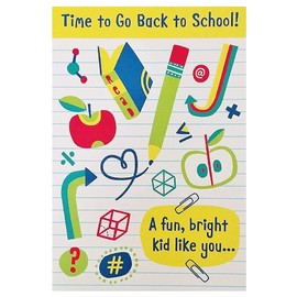 Greeting Card Time To Go Back To School for Student Kid Child - Best Year Ever