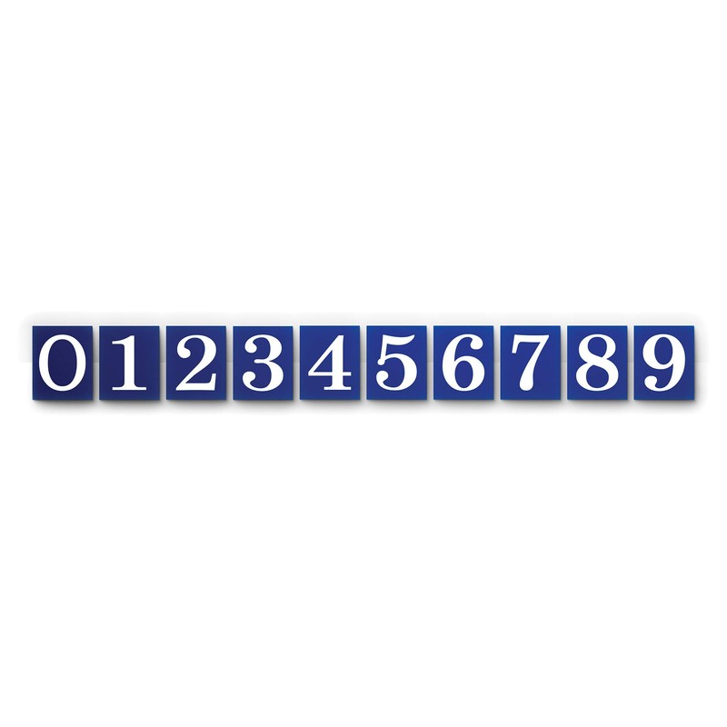 Kantu 2113005 Royal Blue Ceramic Tile Address Number