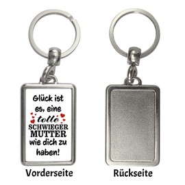 speecheese Great Mother in Law Lucky Keyring as a Small Lucky Charm for Mother's Day or Christmas Best Mother-in-law in the World Who Makes Everything for You in Various, standard