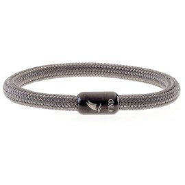 Wind Passion Stainless Steel Bracelet with Magnetic Clasp, Paracord, Maritime, Sail Cord for Men and Women -