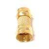 DRUT 1pcs F Type Screw On Male to Male Plug