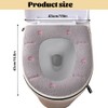 EQLEF Toilet Seat Warmer Covers, Plush Toilet Seat Pad with