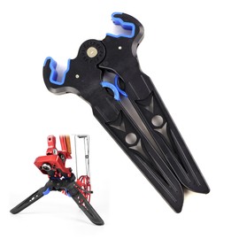 MOYJ Compound Bow Stands Bow Limbs Clamp Holder Universal Bow Kickstand for Compound Bow Folding Portable