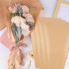 Kabcifea 100 Pieces Bouquet Bag Paper,Single Brown Flower Paper Wrap