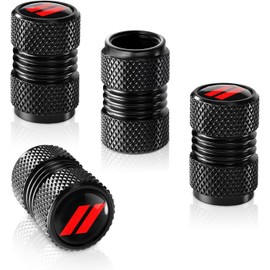 4 Pack Tire Valve Stem Caps Cover Compatible with Dodge Charger Challenger Charger SRT RAM Premium Alloy Air Valve Cap Universal for Car SUV Bike Accessories