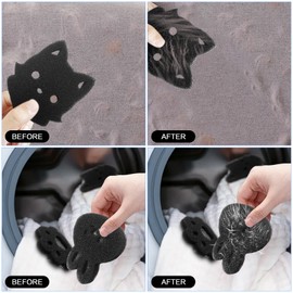 Pet Hair Remover for Laundry-6PCS,Dog Hair Remover for Laundry,Pet Hair Remover Balls for Washing Machine Reusable Hair Catcher for Dogs and Cats (Black)