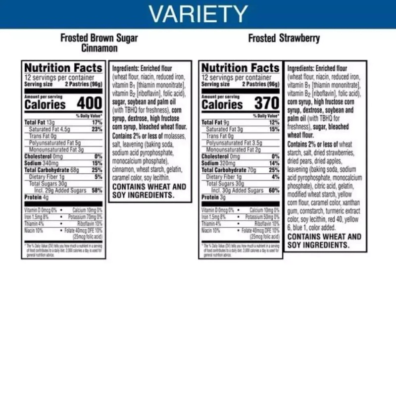 Pop-Tarts Variety Pack Instant Breakfast Toaster Pastries, 81.2 oz, 48