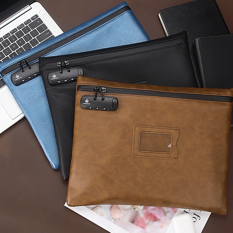 KOSMCCO Notary Bag with Lock, 13.6 x 10 Inches Heavy