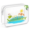 Summer Themed Gifts Clear Makeup Bags with Zipper Beach Essentials