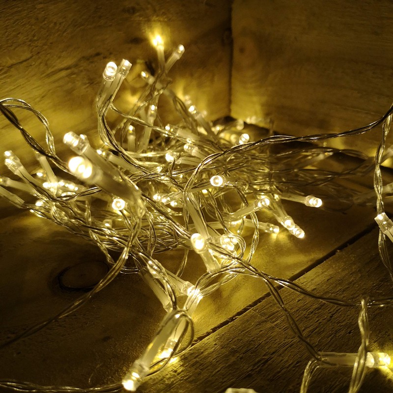 Premier 10m 100 LED Multi-function Christmas Timelights in Warm White