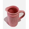 Tanned & Tipsy Pink Ceramic Pitcher 9"