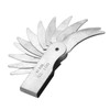Stainless Steel Radius Fillet Gauge External Internal Concave Convex Measuring