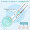 Circle Cutter, Adjustable Circle Cutter Set of 4, Circle Paper