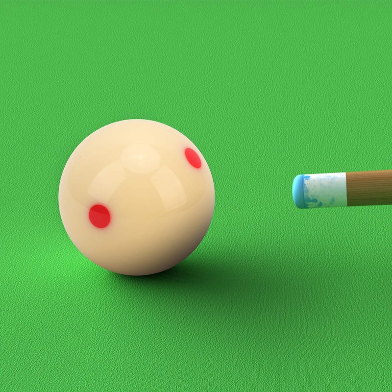 Billiard Training Ball, Resin Material Smooth High Hardness Dot‑Spot Ball,