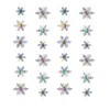 24 Pcs 3D Iridescent Hanging Snowflake Decorations Christmas Iridescent Hanging