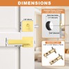 Probrico Keyed Alike Brushed Gold Exterior Door Locksets Square, Satin
