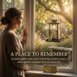Sympathy Memorial Bird Feeders for Outdoors, Grieving Gifts for Loss of Loved One, Remembrance Condolences Bereavement Funeral Gift Idea, Grief Home Decor Keepsake Garden Outside
