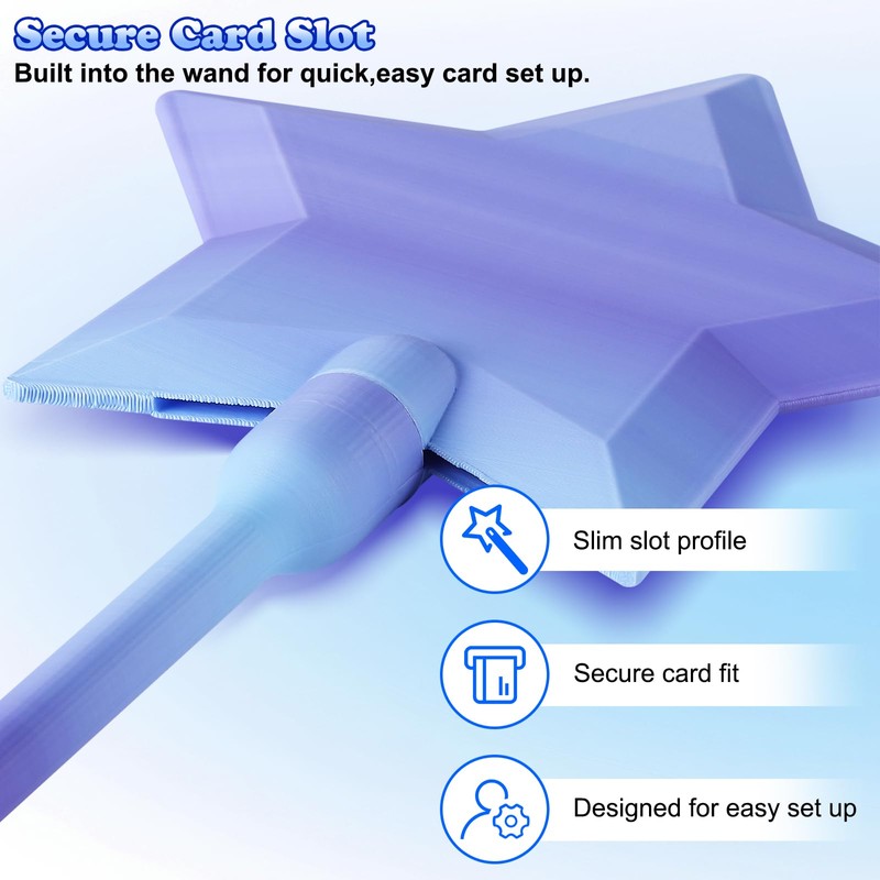 3D Printed Credit Card Wand, Magic Wand Credit Card Holder,