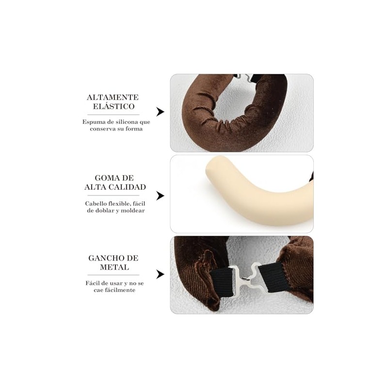 3pcs Rizadores De Pelo Sin Calor, Heatless Curls, Tubos para