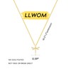 LLWOM Gold Necklace for Women, Dainty 14K Gold Plated Dragonfly