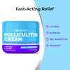 Crema de tratamiento de foliculitis (4.23 onzas), alivio calmante para