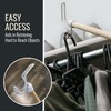 DMI Dressing Stick Wood with Metal and Vinyl Hooks, Lightweight