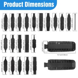 Lemasa Bit Kit, 21 Double-Ended Screwdriver Bits for Multi-Tools, Can be used with pliers, The set includes double sheaths for easy storage