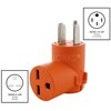 AC WORKS Range/RV/Generator 14-50P Plug to 6-30R 30 Amp 250
