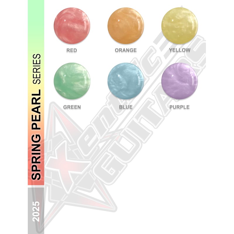 Xentric Guitars - Spring Pearl Series Resin Guitar Knobs (Speed