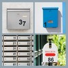 Ywonobs House Numbers - 3 Inch Self Adhesive Metal Stainless