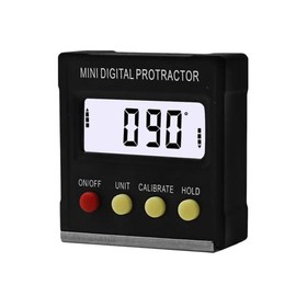 DollaTek Black Mini Electronic Digital Inclinometer Slope Level Gauge Protractor Magnetic Angle Ruler