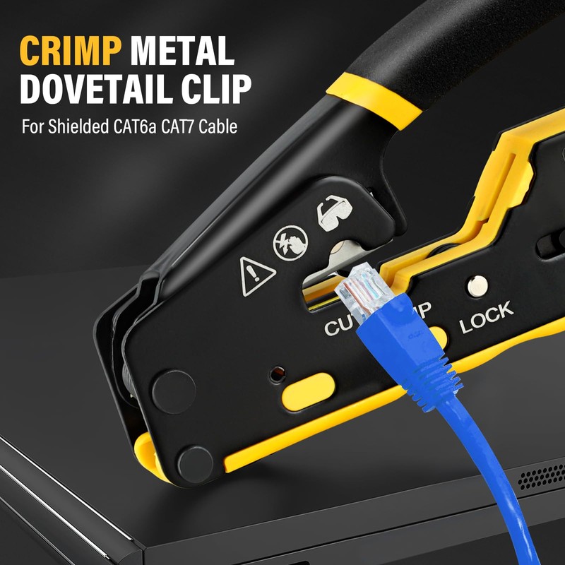 RJ45 Crimping Tool Kit - Network Tool Kit with Crimping