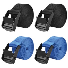 TRIWONDER Cinch Tie Down Straps Cam Buckle Lashing Strap Nylon Small Ratchet Heavy Duty Belts for Packing Cargo Battery Bike Car Roof Rack Kayak Truck