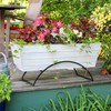 Achla Designs Odette Stand with Large White Flower Box