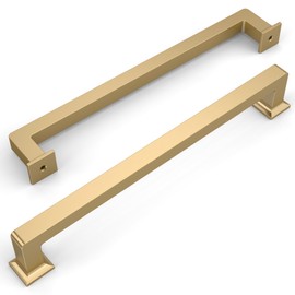 Amerdeco 10 Pack Champagne Bronze Cabinet Pulls 6.3 Inch(160MM) Hole Centers Kitchen Cabinet Handles Cabinet Hardware Kitchen Handles for Cabinets Cupboard Handles Drawer Pulls ZH0019…