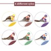 CreepyParty Artificial Birds on Clips Feather Foam Decorative Little Birds