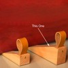 Wood Door Stopper, Solid Wood Non-Slip Door Wedges, Sturdy and