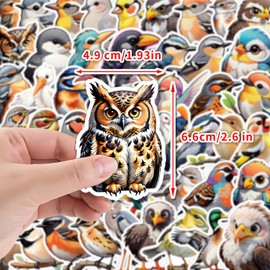 50 Packs Birdie Stickers Water Bottles Laptop Phone Motorcycle Computer Guitar Skateboard Hydroflasks Beach Vinyl Sticker Waterproof Aesthetic Trendy Decals for Teens Girls Adults