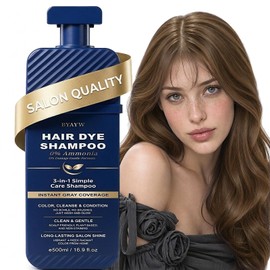 Chestnut Brown Hair Dye Shampoo for Women & Men, Color Depositing Shampoo