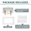 Washing Machine Outlet Box, Niikappu 1/2 Inch Pex-A Inlet x