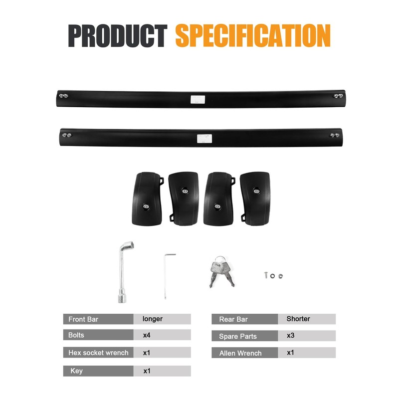 Roof Rack Cross Bars for Kia Telluride 2026 2027 EX