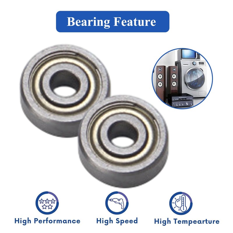 623ZZ Deep Groove Ball Bearings - 12PCS (3mm x 10mm