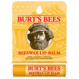 Burt's Bees Burt's Bees 100% Natural Origin Moisturizing Lip Balm, Original Beeswax with Vitamin E & Peppermint Oil, 1 Tube, 0.04 ounce