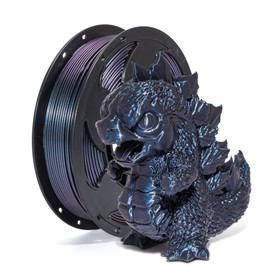 Chameleon Burnt Titanium 1.75mm PLA Filament with Glitter Sparkle, 0.25kg 250g 0.55bl Small Spool Metallic Smooth Color Transition 3D Filament Perfectly Hide The Layer Line