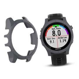 CAXUSD Forerunner Smart Watch Case Shatterproof Bumper Protector Fitness Watch Cover Pc Case Grey